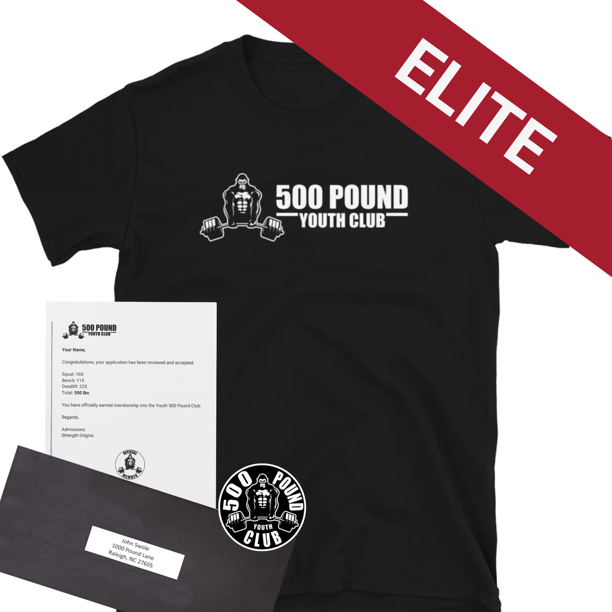 Youth 500lb Club Application - Elite