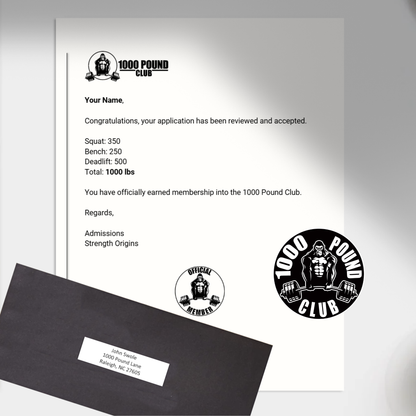 Acceptance Letter & Decal