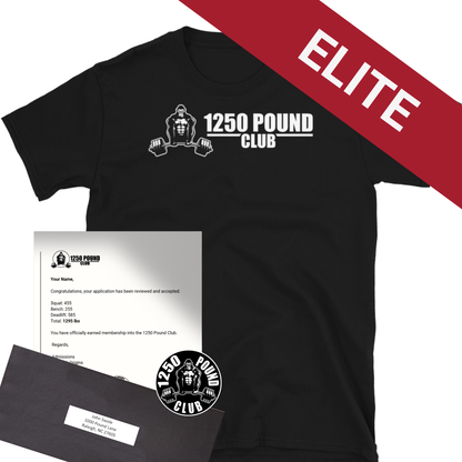 1250lb Club Application - Elite